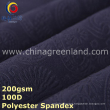 Knitted Embossed Polyester Spandex Fabric for Dress Textile (GLLML295)